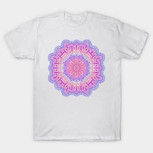 Blue, Pink, and Purple Mandala T-Shirt